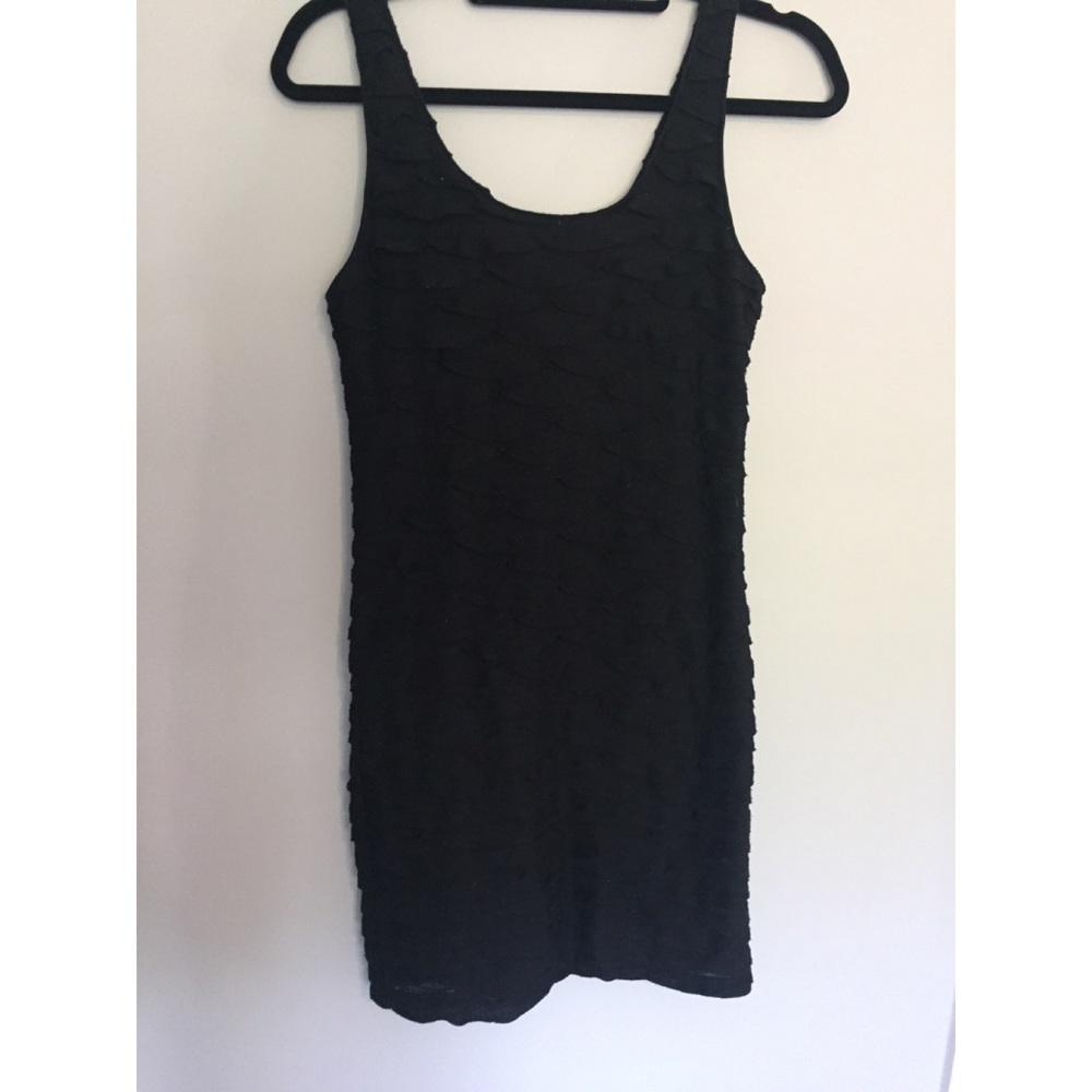 Black scalloped dress